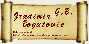 Gradimir Bogutović vizit kartica